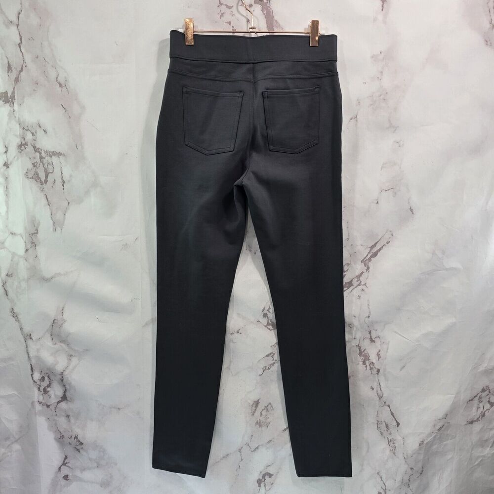 Spanx Leggings Womens Medium Gray Ponte Ankle Pants Crop High Rise Perfect